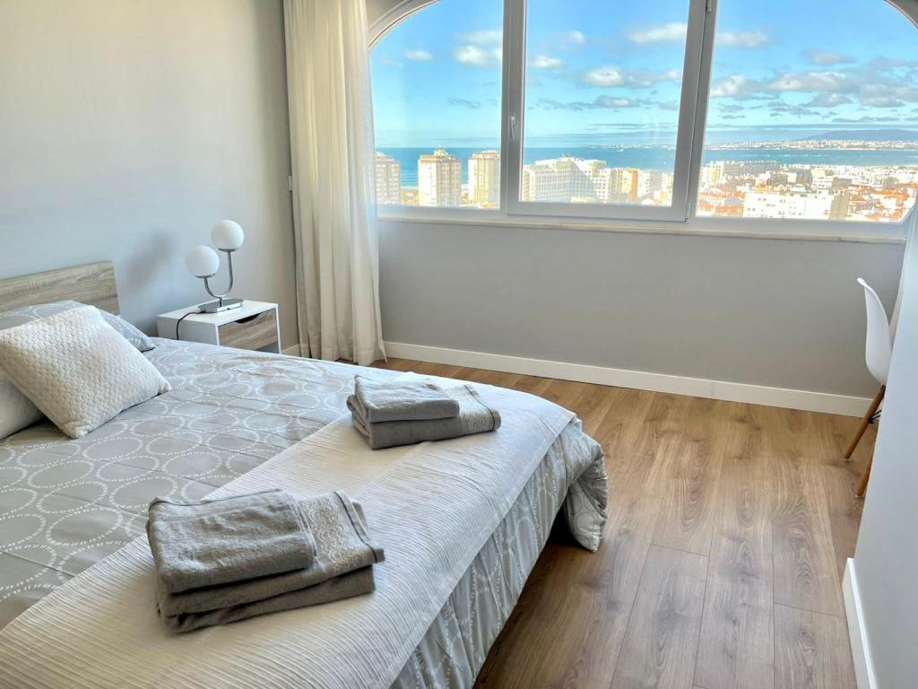 Appartement T2 com uma vista deslumbrante sobre o Atlântico! à Costa da Caparica Extérieur photo
